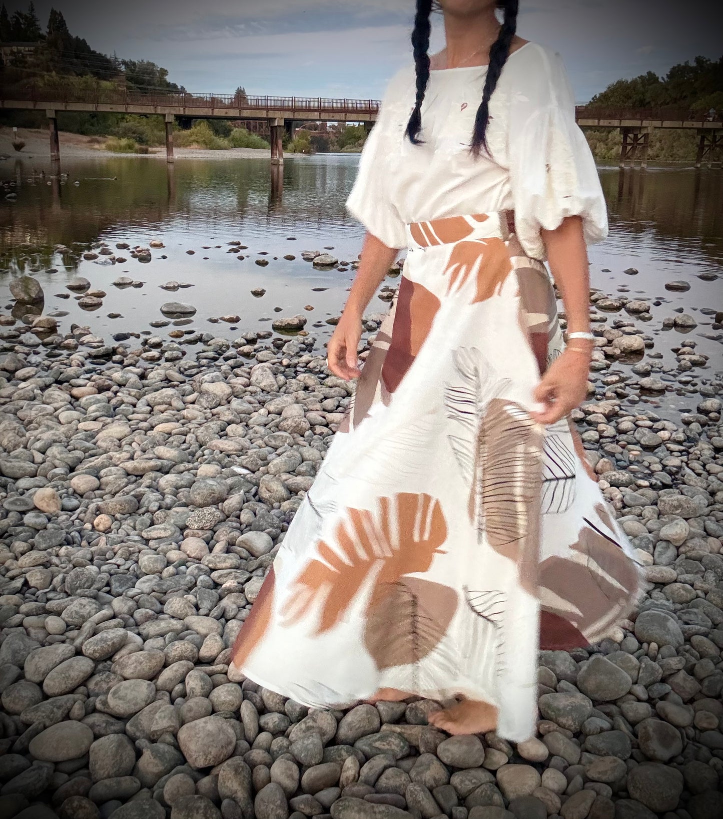 Elsie Wrap Skirt - Monstera