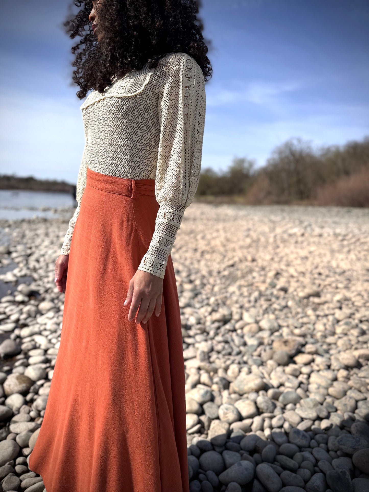Elsie Wrap Skirt - Terracotta