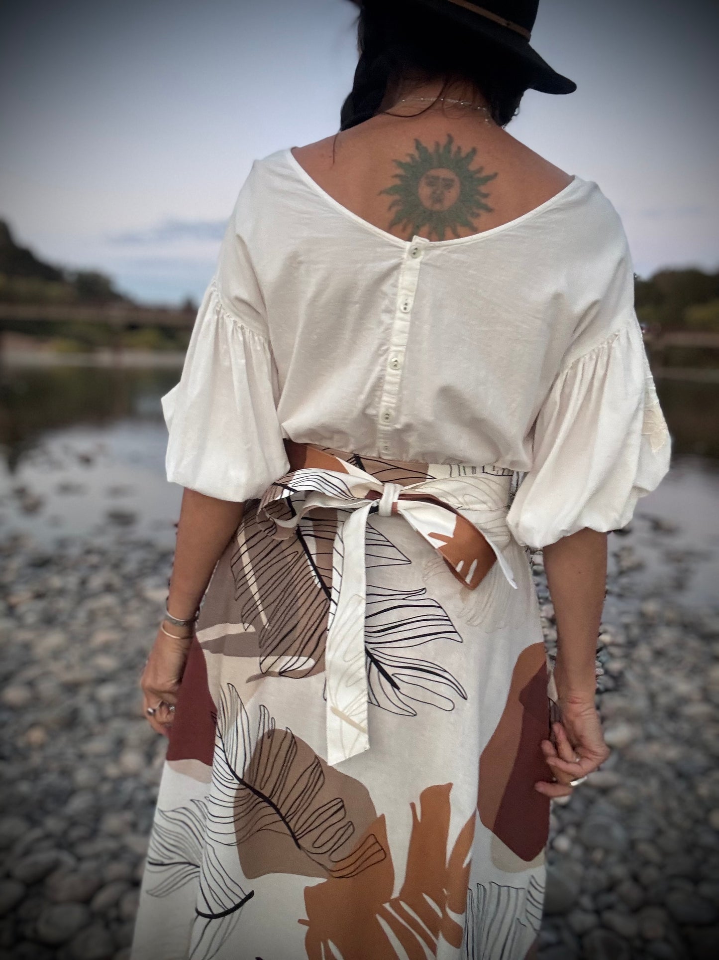 Elsie Wrap Skirt - Monstera