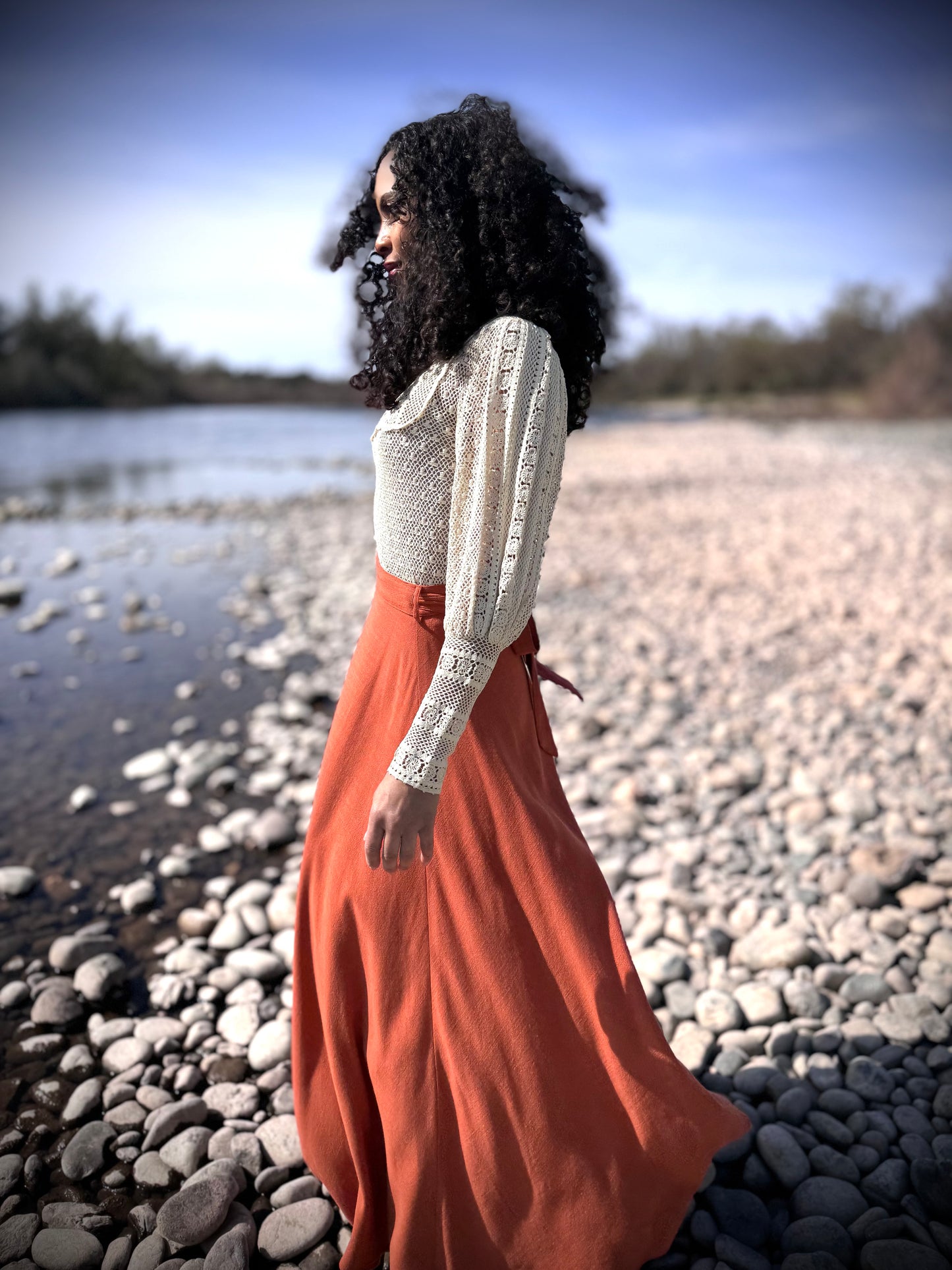 Elsie Wrap Skirt - Terracotta
