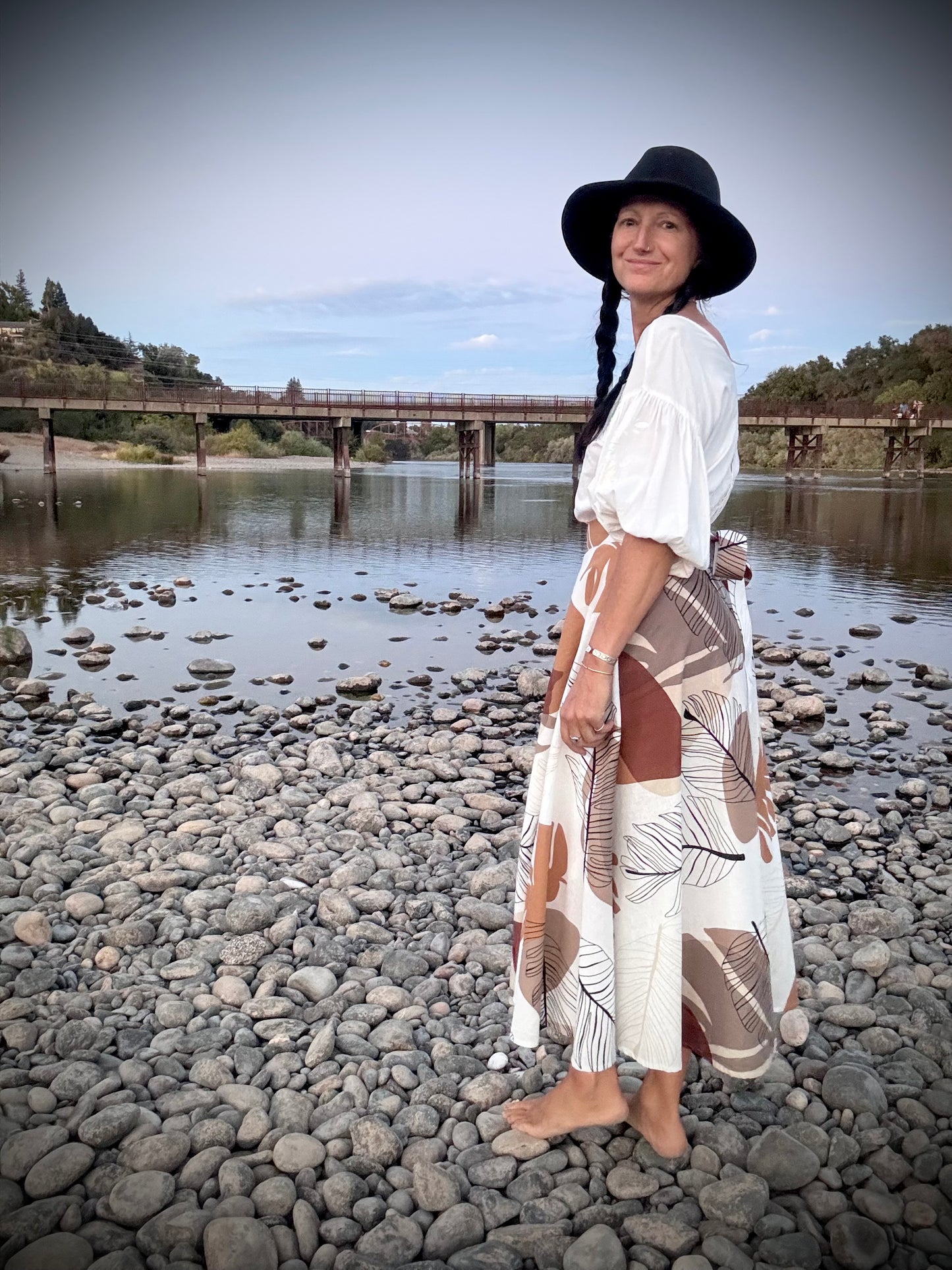 Elsie Wrap Skirt - Monstera