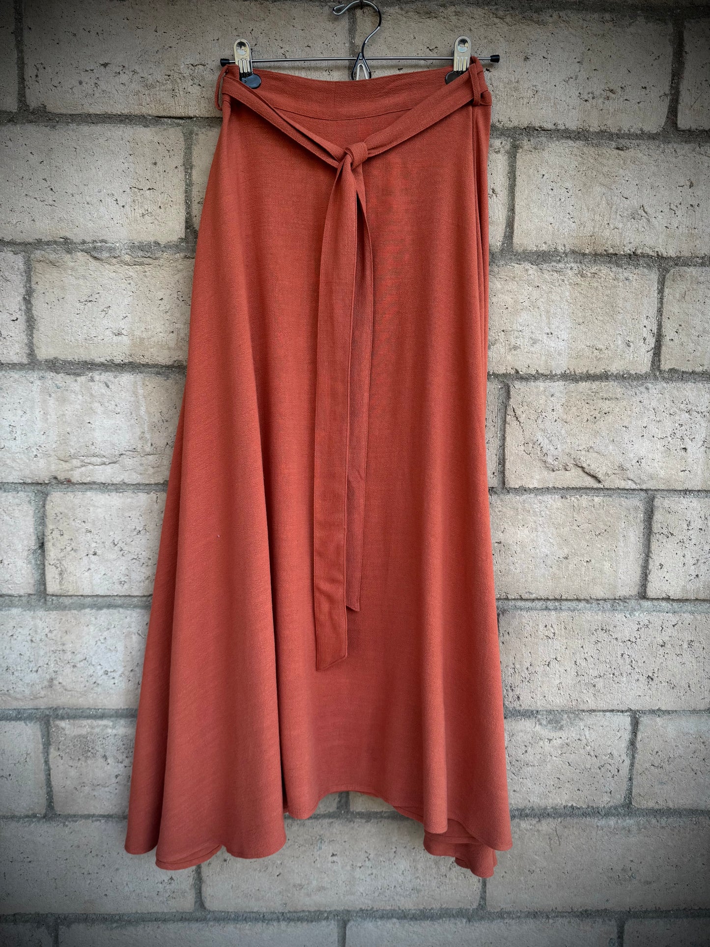 Elsie Wrap Skirt - Terracotta