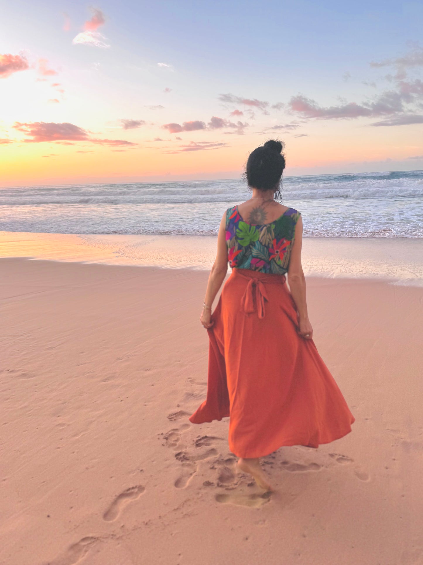 Elsie Wrap Skirt - Terracotta