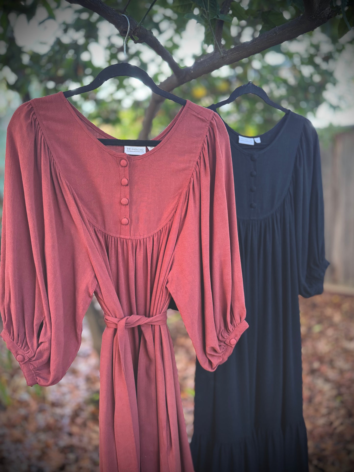 Margaret Poet Dress in Black