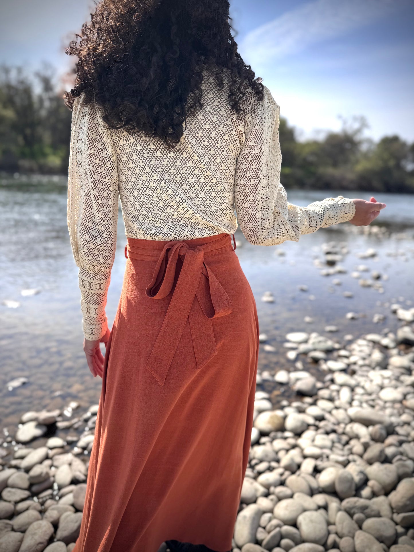 Elsie Wrap Skirt - Terracotta