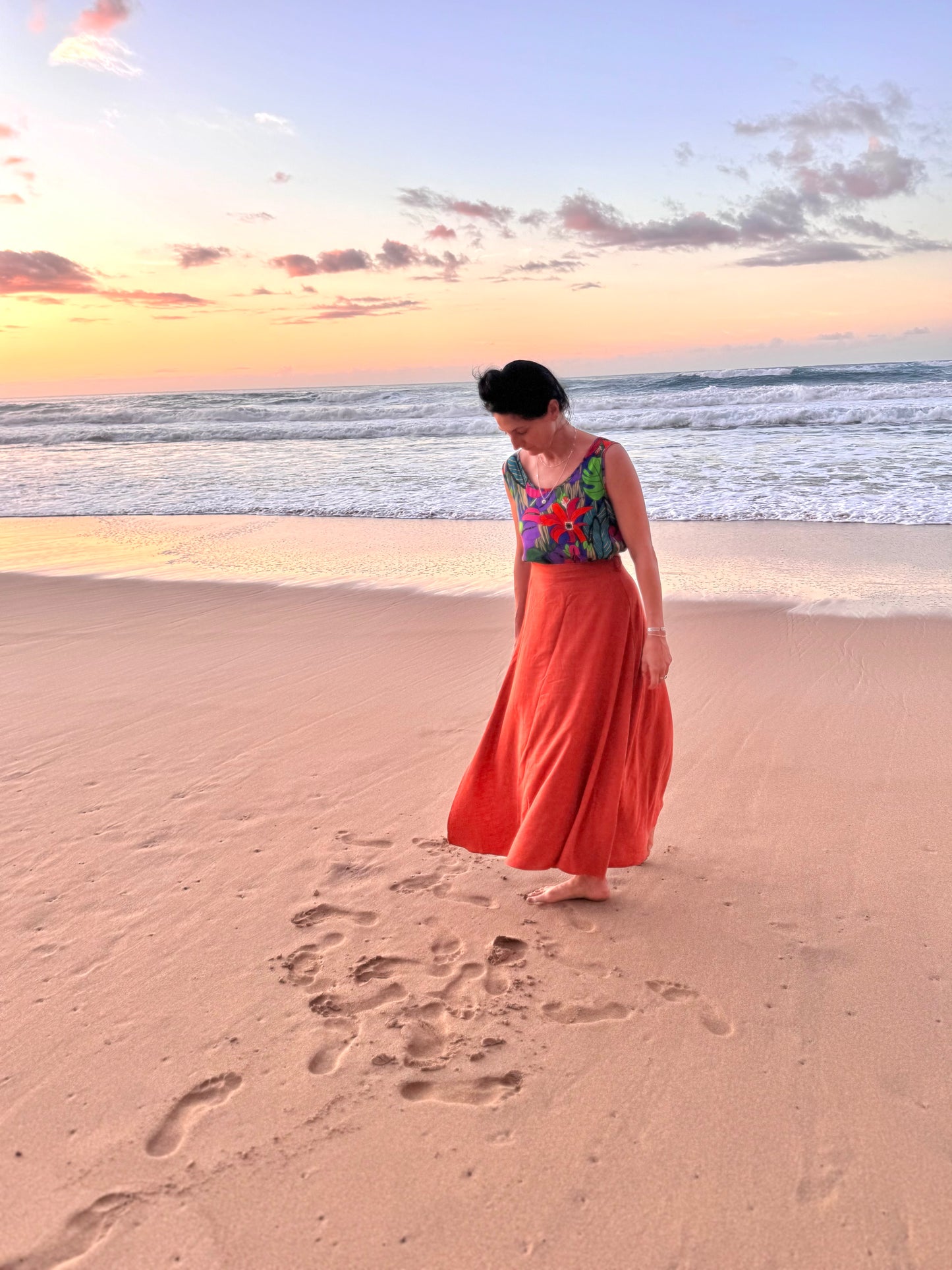 Elsie Wrap Skirt - Terracotta