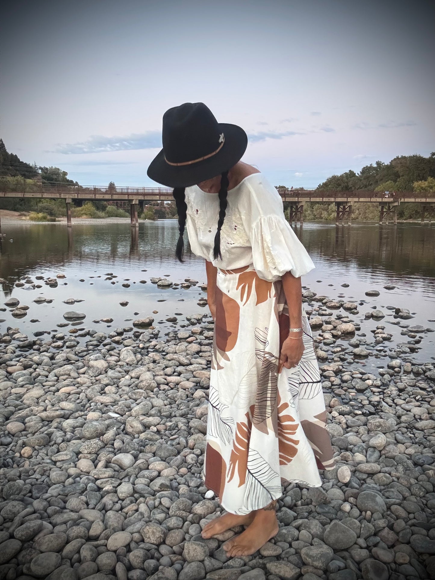 Elsie Wrap Skirt - Monstera