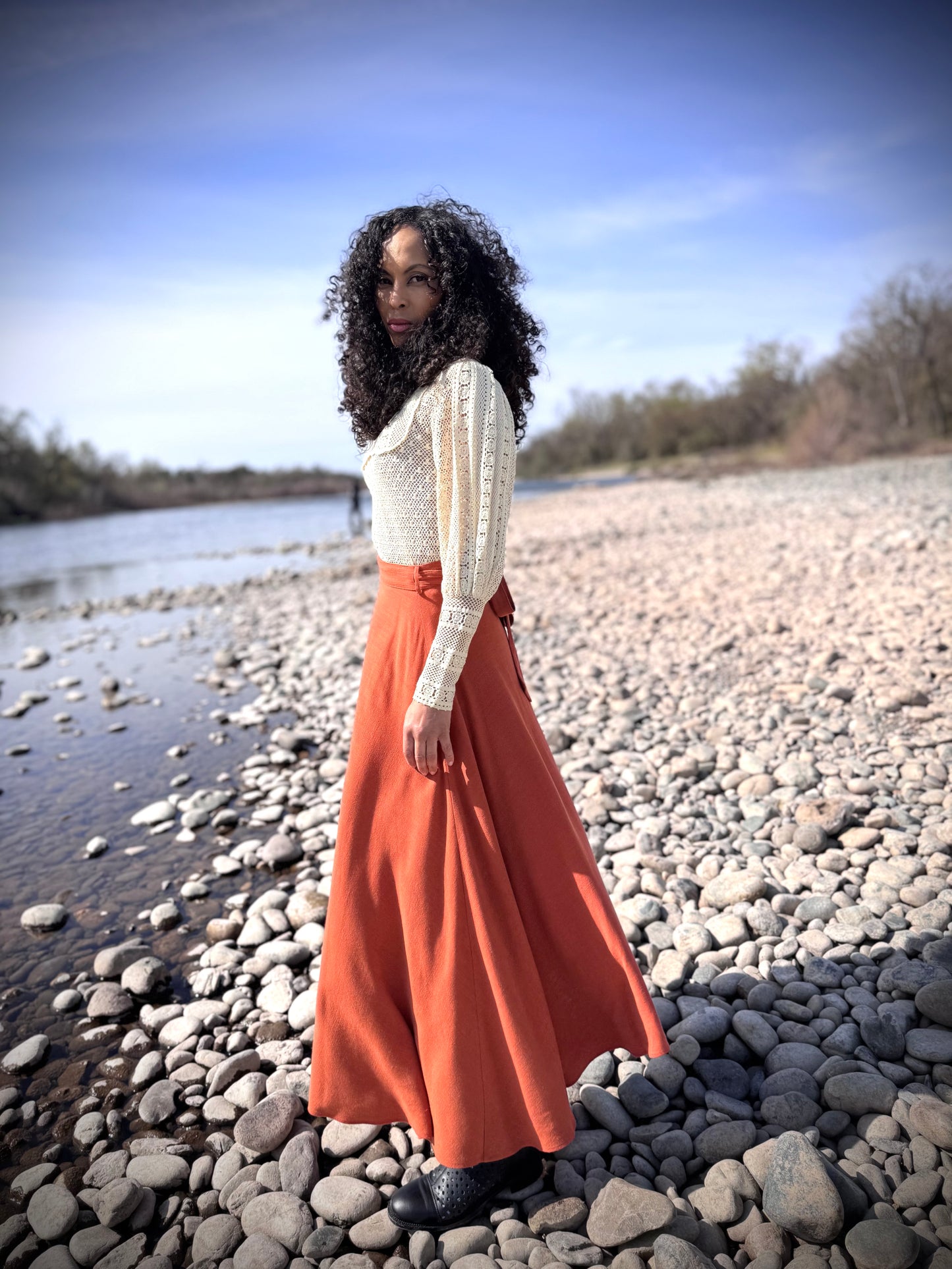Elsie Wrap Skirt - Terracotta