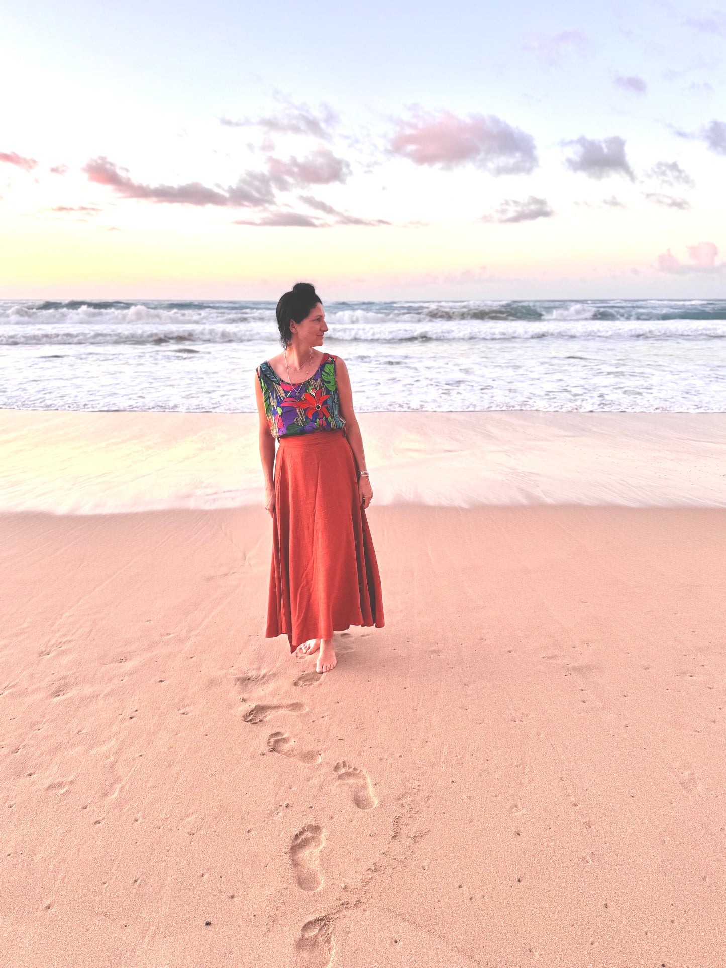 Elsie Wrap Skirt - Terracotta