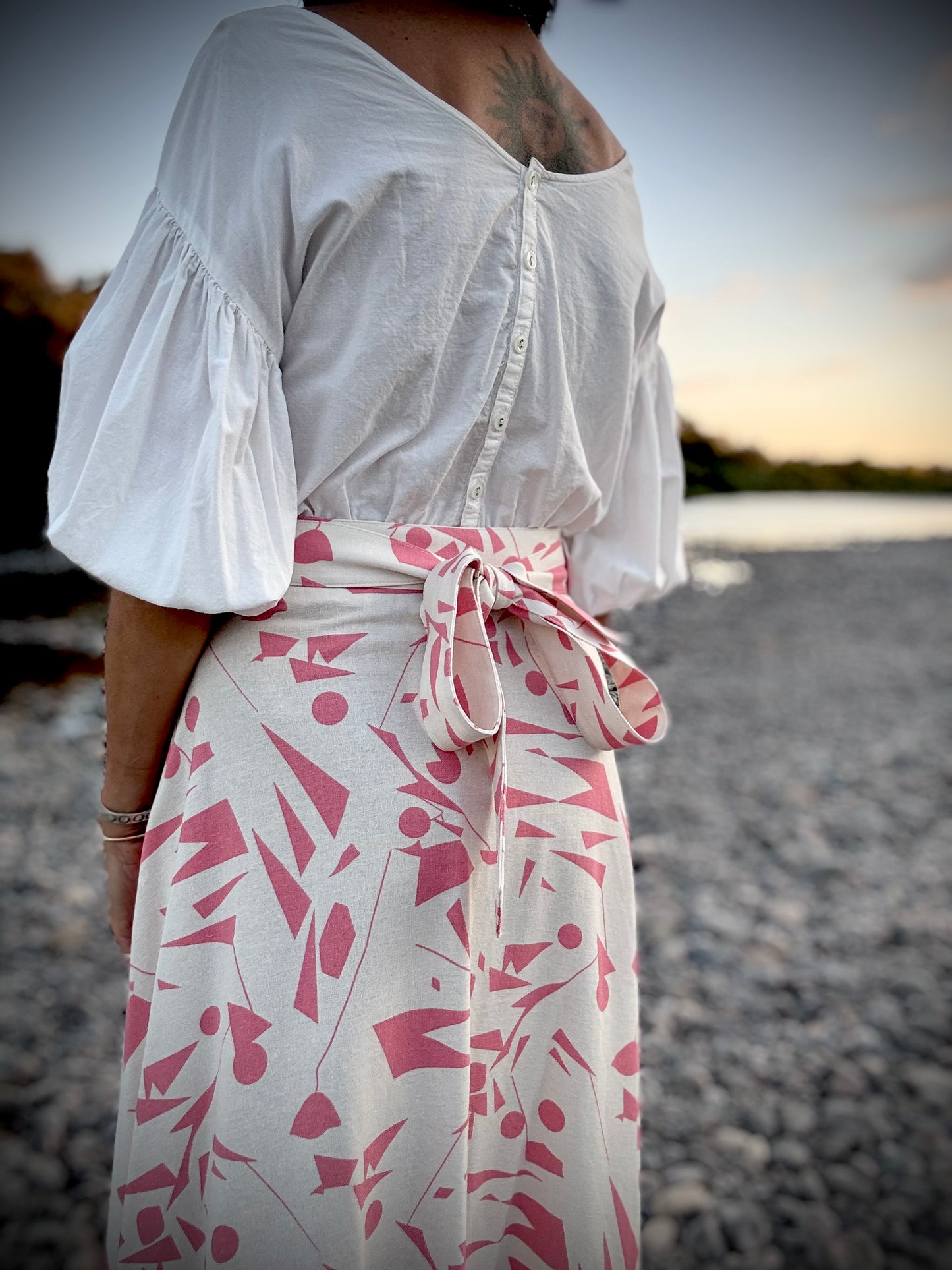 Elsie Wrap Skirt - Pink Confetti