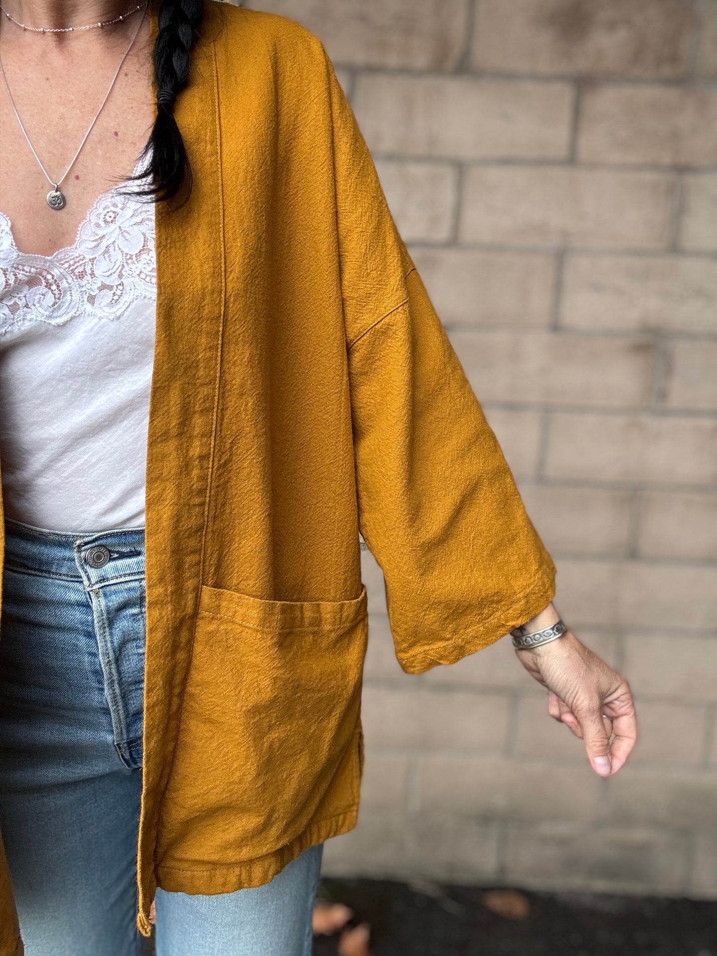 The 'Macie' Cardigan • Mustard