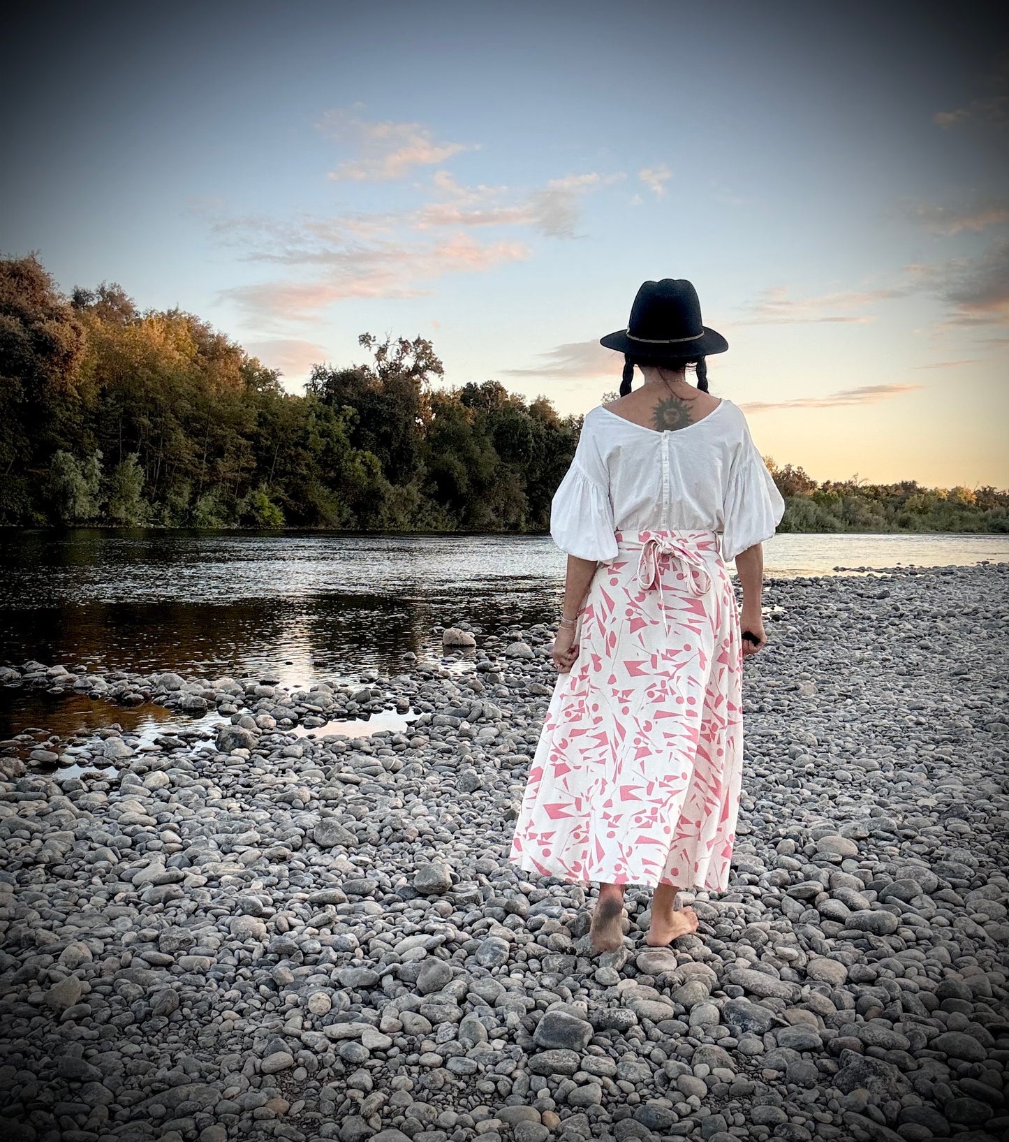 Elsie Wrap Skirt - Pink Confetti