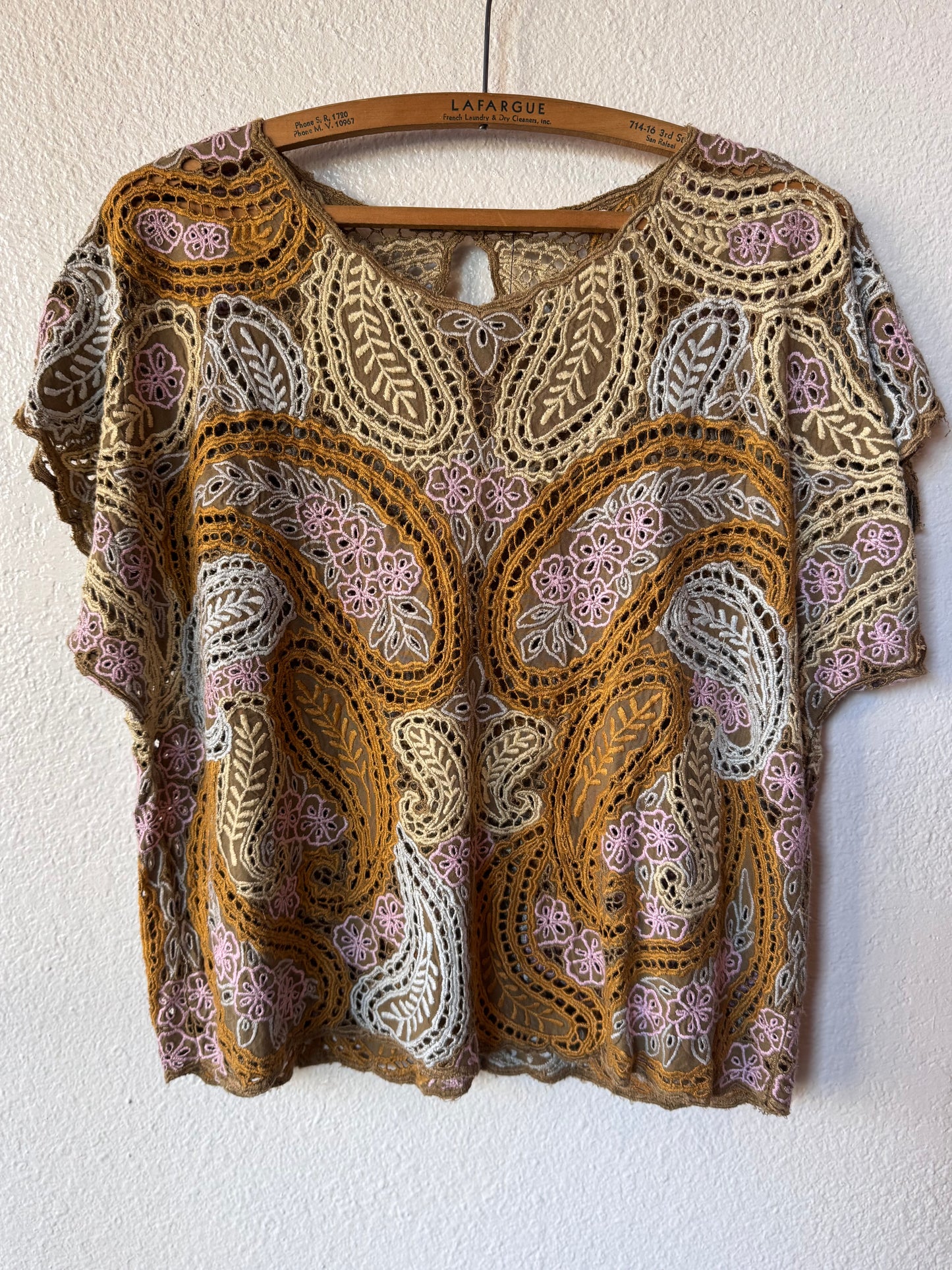 Vintage Paisley Balinese Blouse