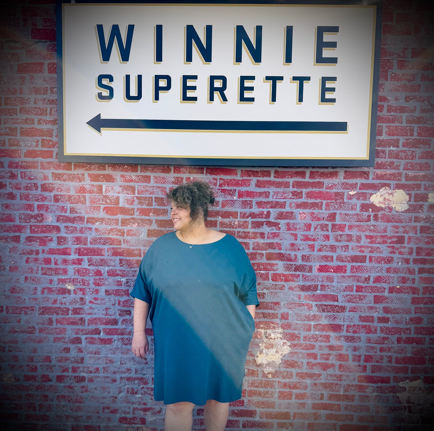 Dotty Tunic Dress in Teal