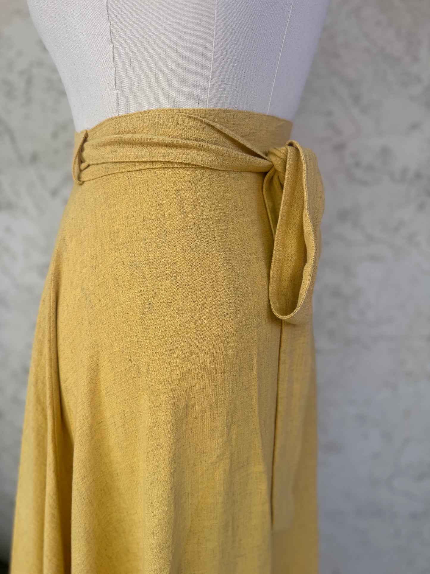 Elsie Wrap Skirt - Mustard