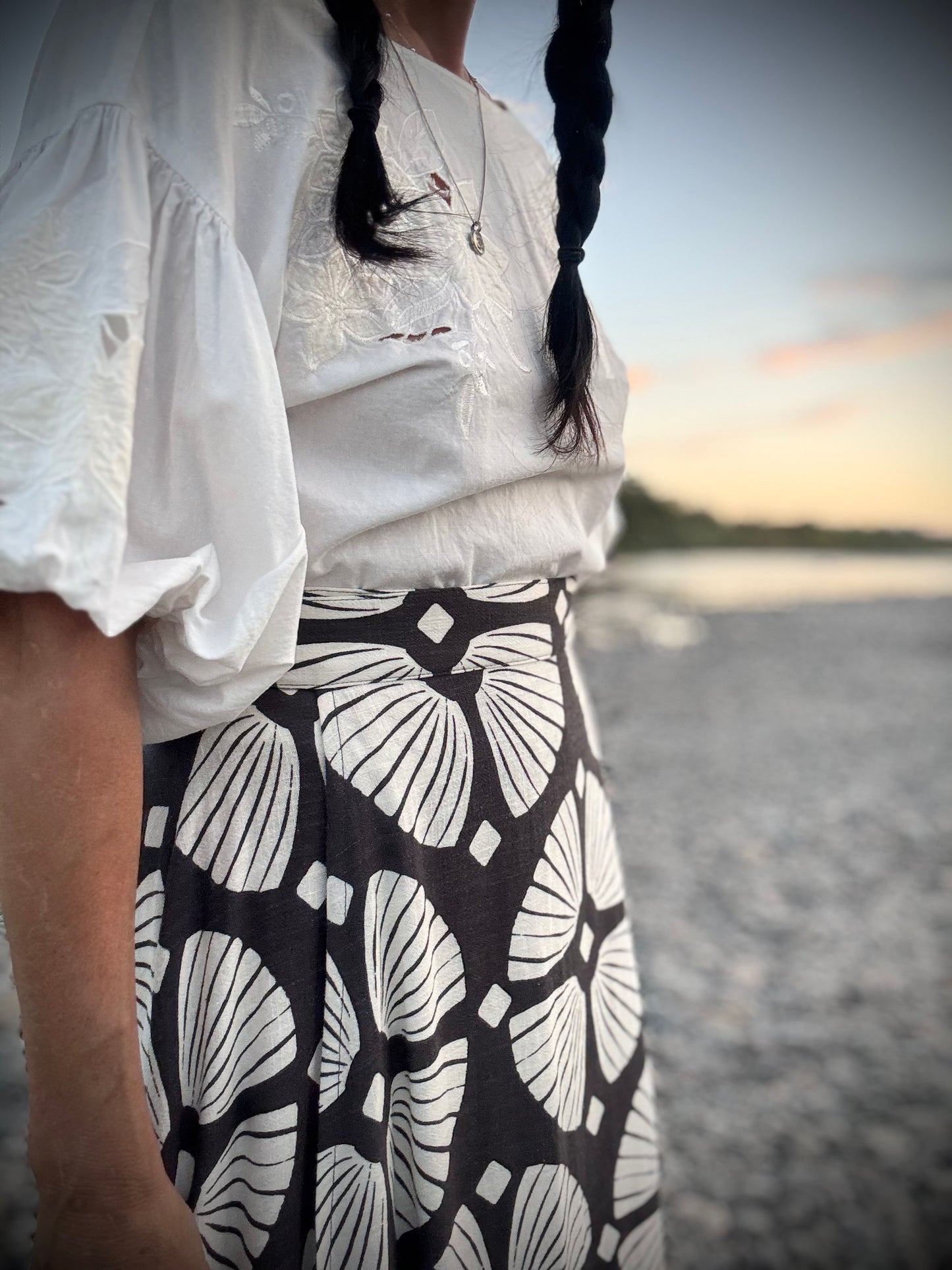 Elsie Wrap Skirt - Flora Abstract