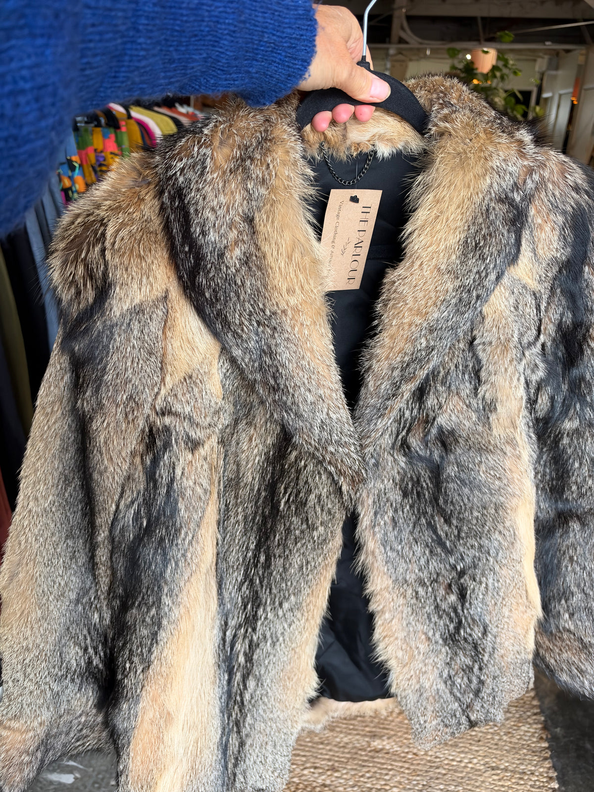 #1 Brown & Black Fox Coat