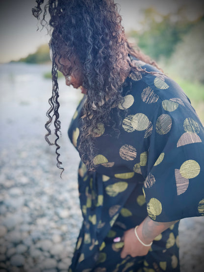 ‘Velma' Wrap Dress in ORBIT