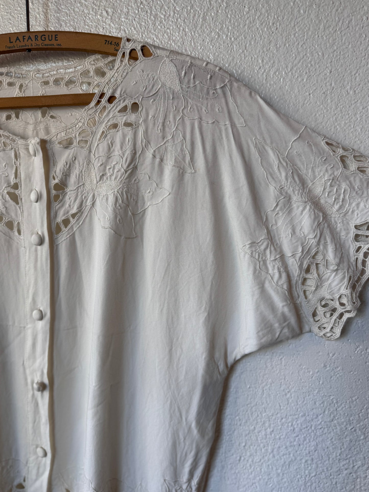 Vintage Balinese Button Up Blouse