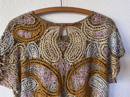 Vintage Paisley Balinese Blouse