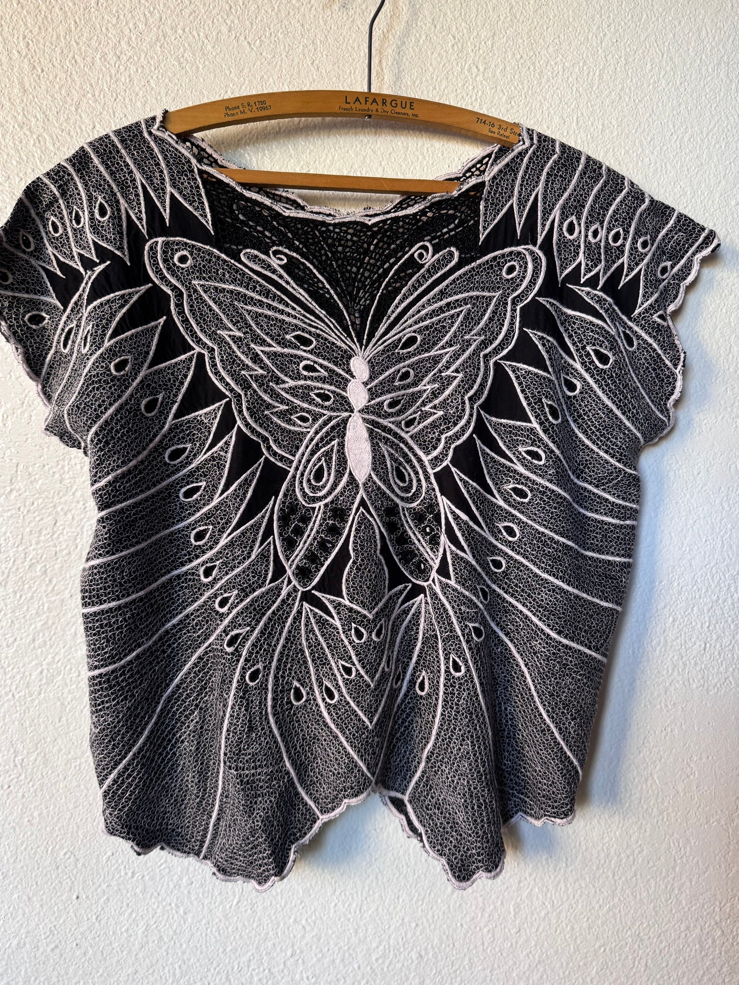 Vintage Balinese Butterfly Blouse