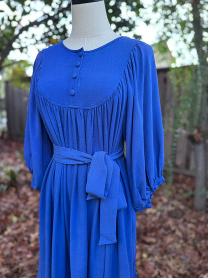 Margaret Poet Dress in Royal