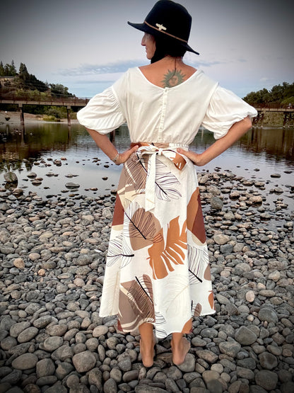 Elsie Wrap Skirt - Monstera