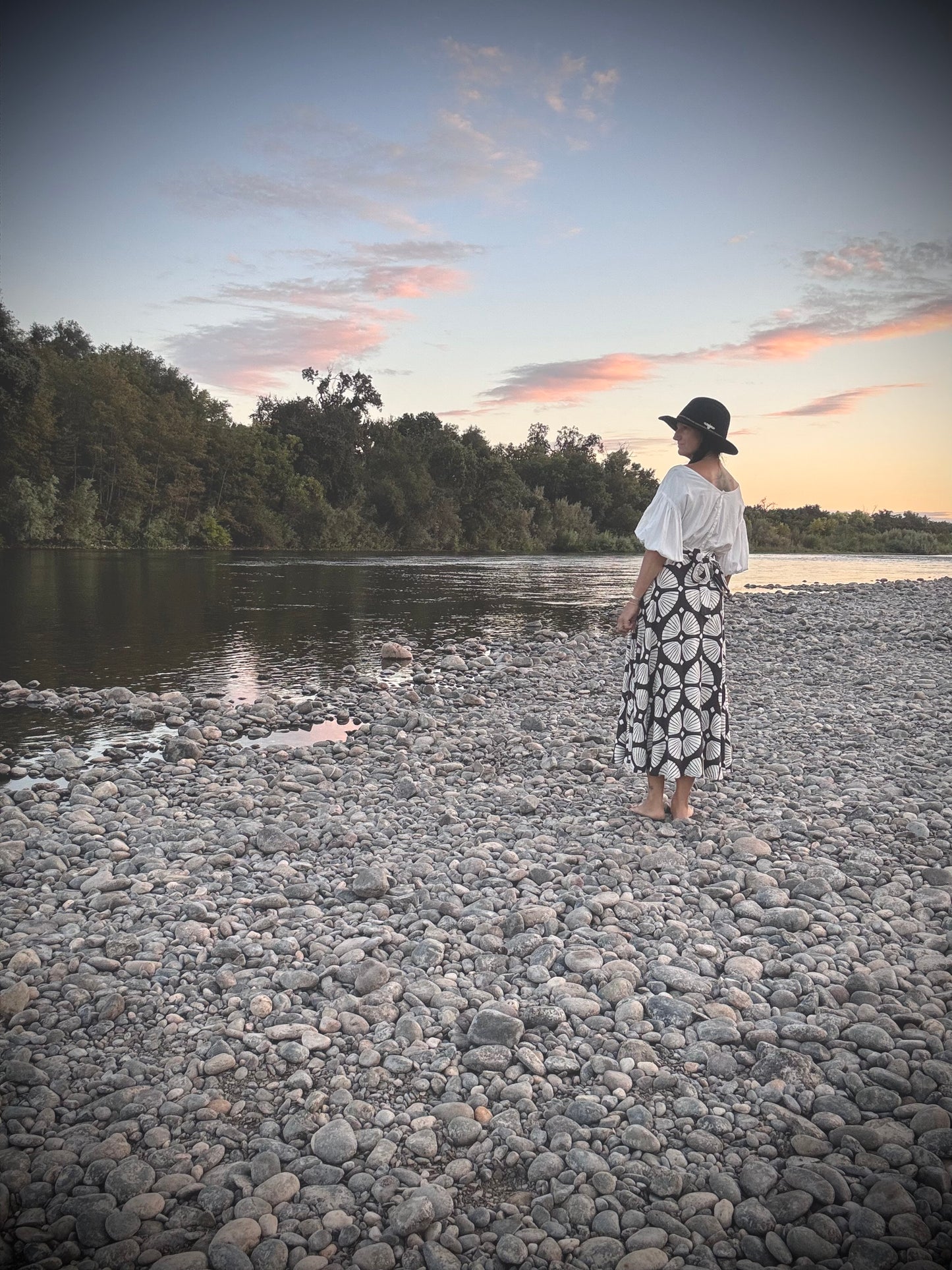 Elsie Wrap Skirt - Flora Abstract