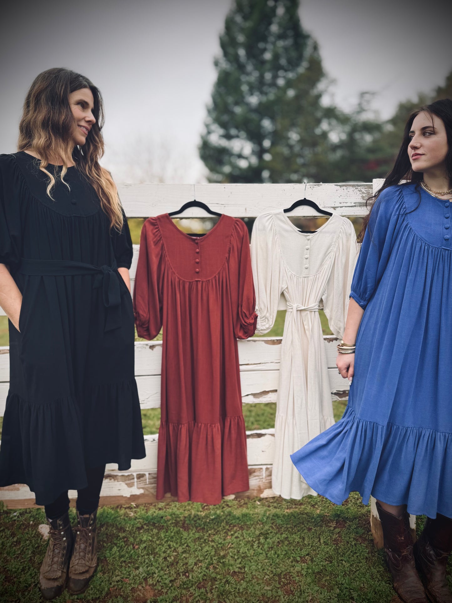 Margaret Poet Dress in Royal