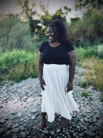 Elsie Wrap Skirt - Natural