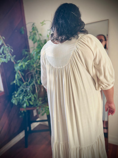 Margaret Poet Dress in Natural