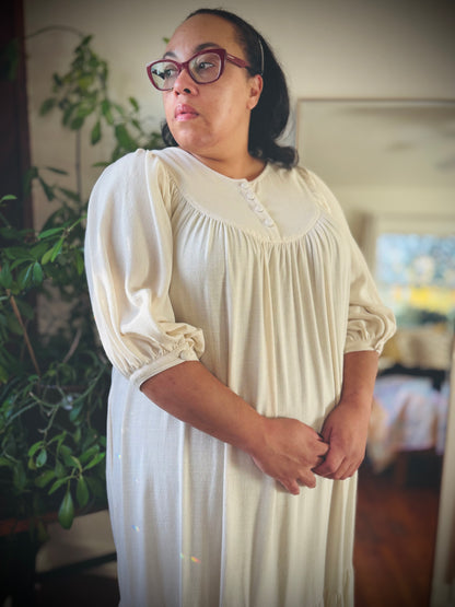 Margaret Poet Dress in Natural