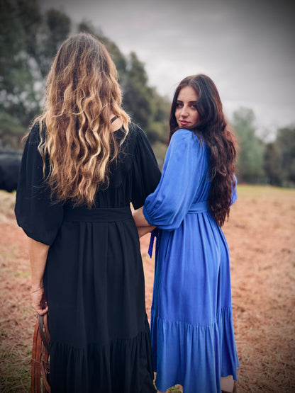 Margaret Poet Dress in Royal