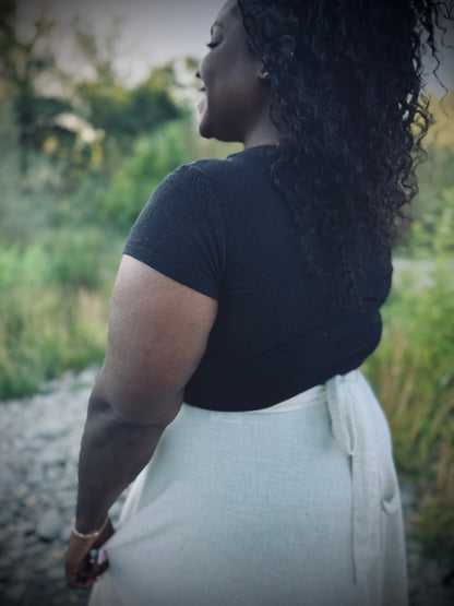 Elsie Wrap Skirt - Natural