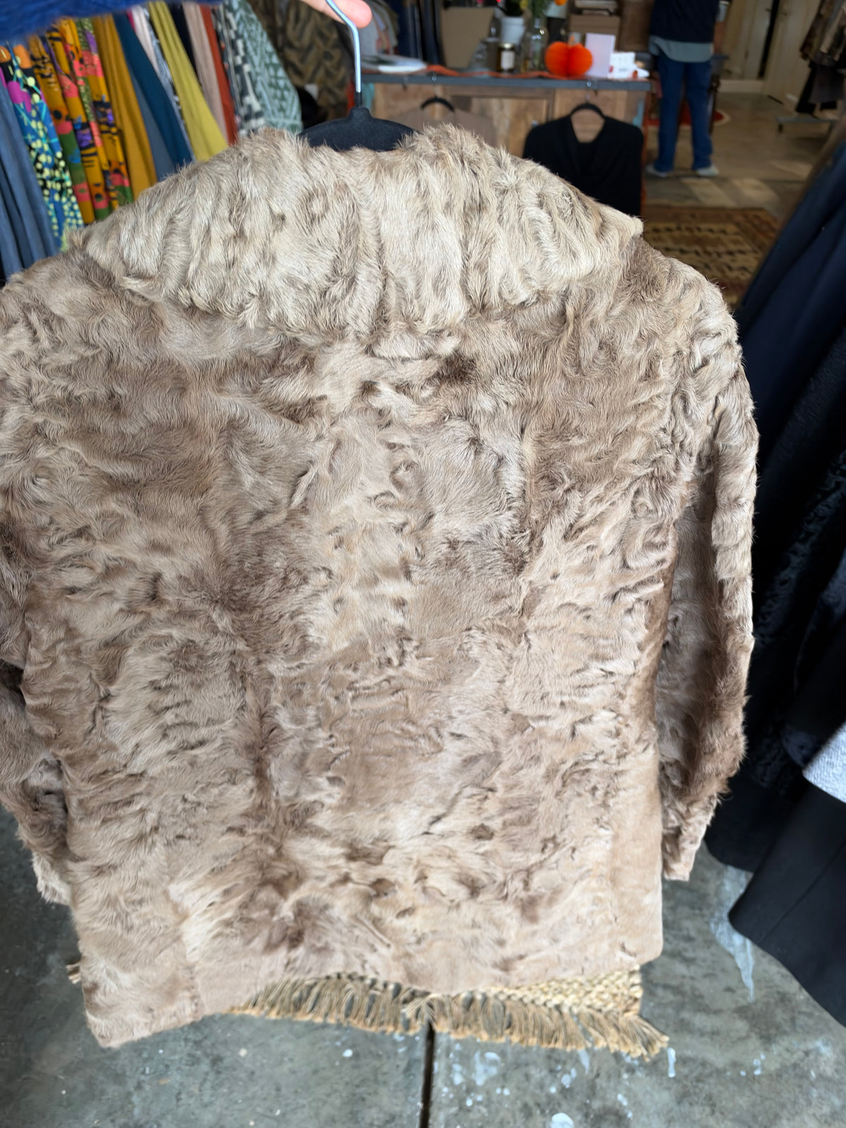 #5 Tan Persian Lamb Coat