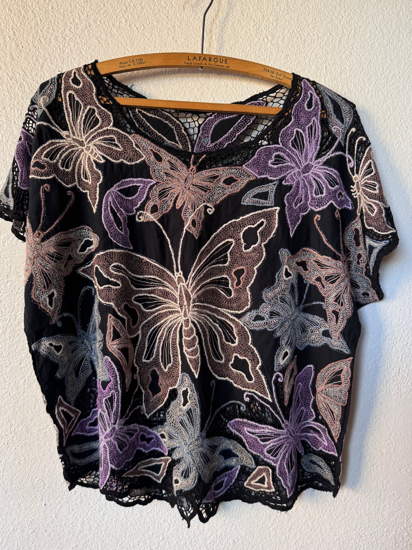 Vintage Balinese Butterfly Blouse