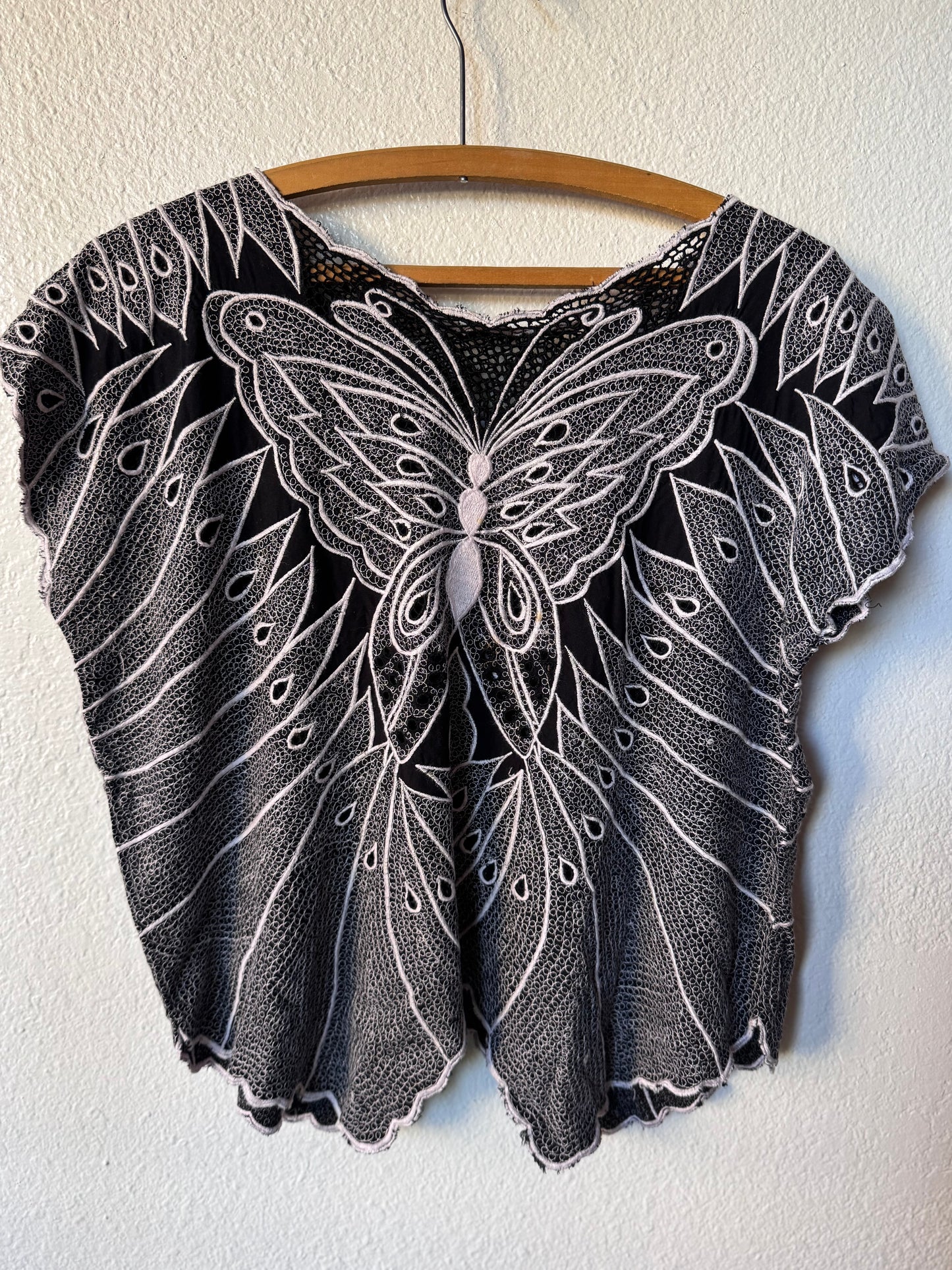 Vintage Balinese Butterfly Blouse