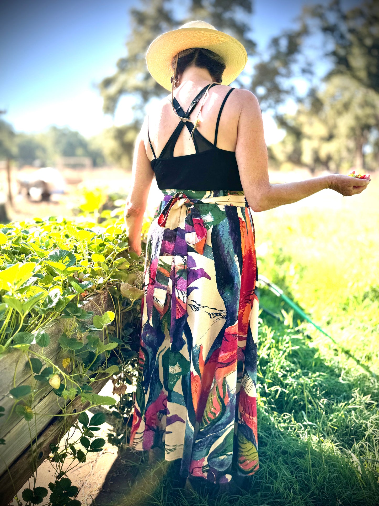 'ELSIE' Wrap Skirt in WATERCOLOR