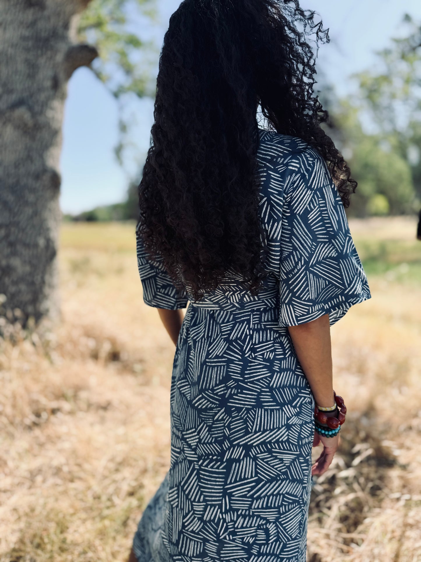 ‘Velma' Wrap Dress in THICKET