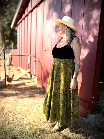 'ELSIE' Wrap Skirt in PALMS