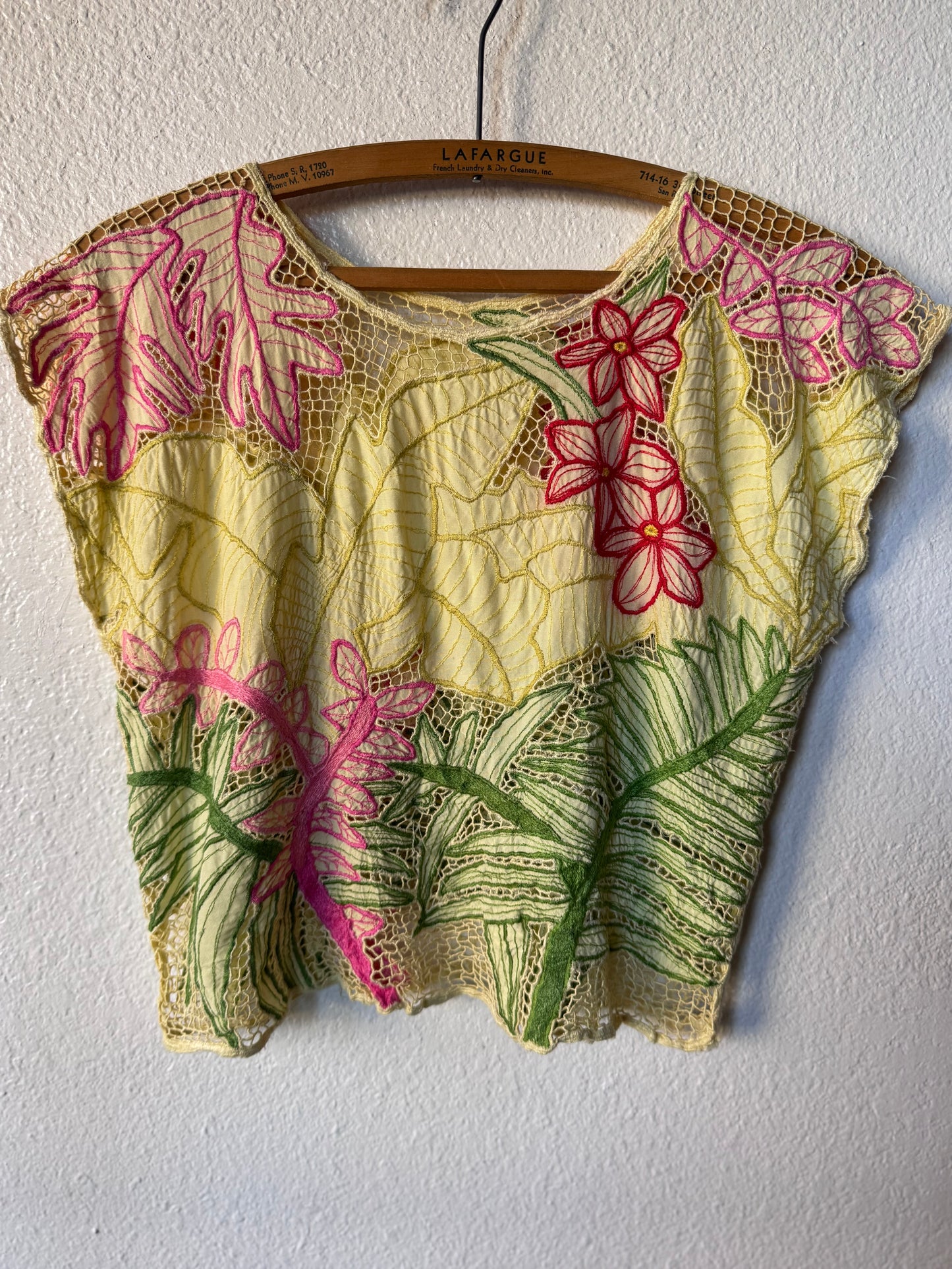 Vintage Floral Balinese Blouse