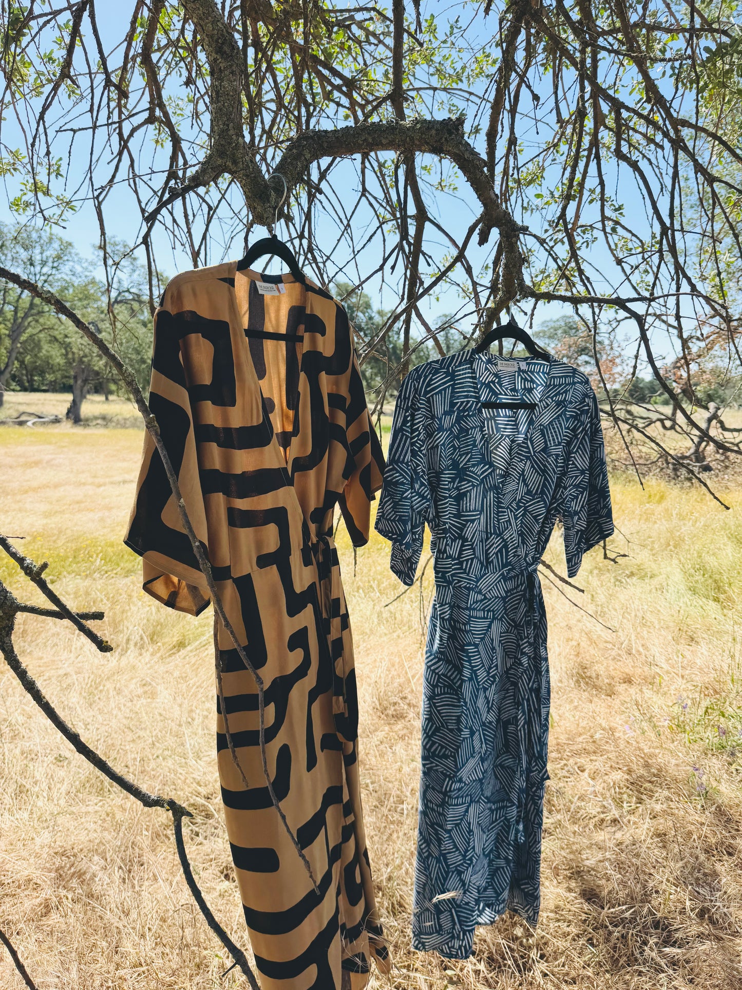 ‘Velma' Wrap Dress in MAZE