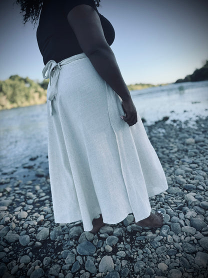 Elsie Wrap Skirt - Natural