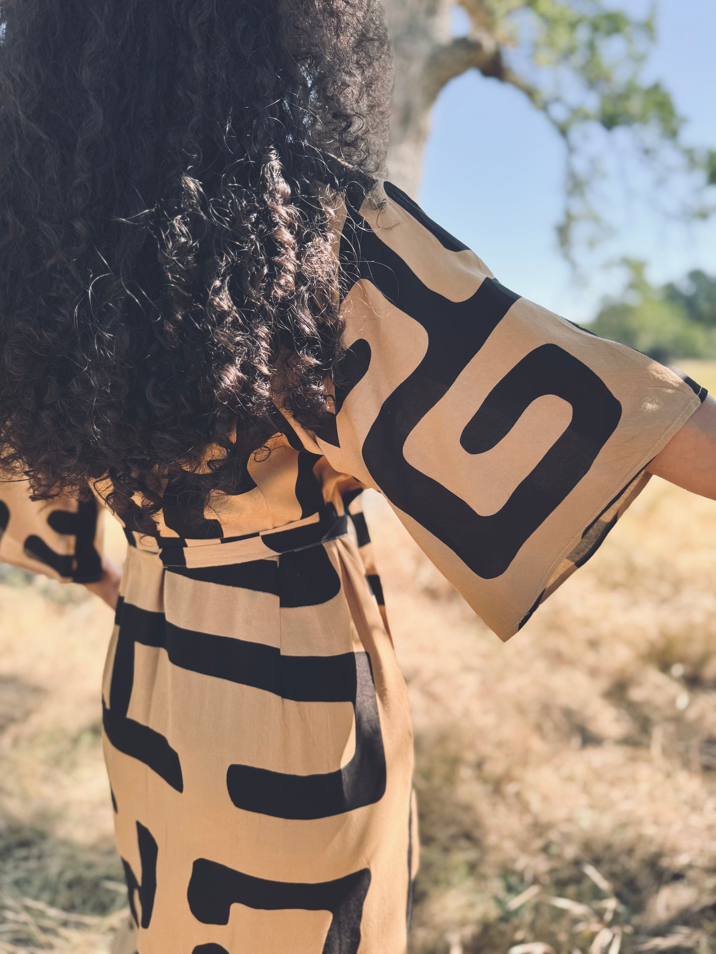 ‘Velma' Wrap Dress in MAZE
