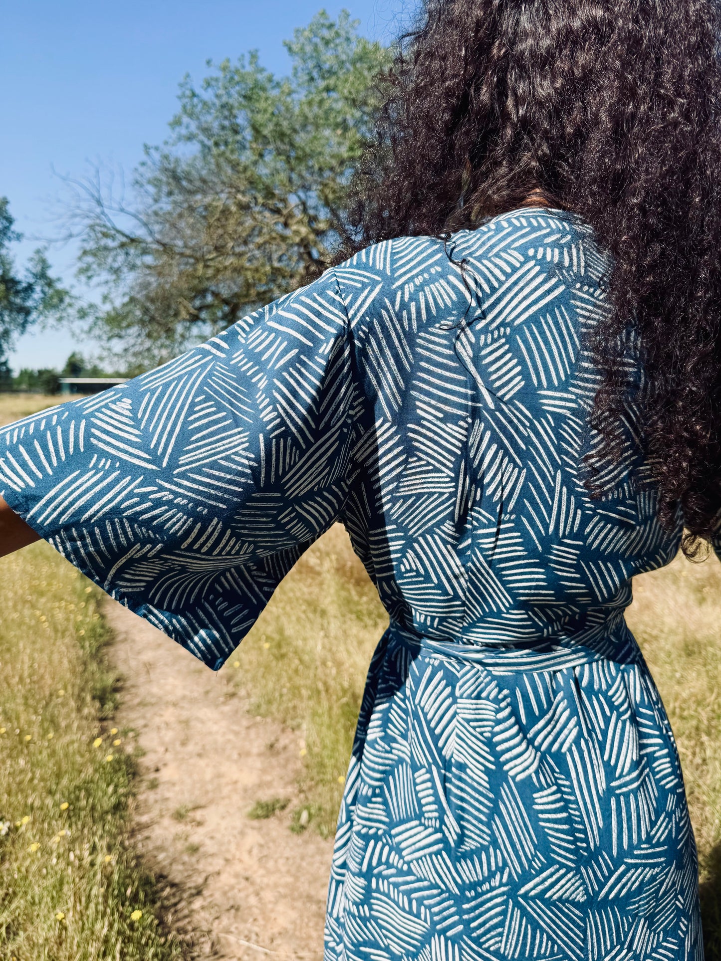 ‘Velma' Wrap Dress in THICKET