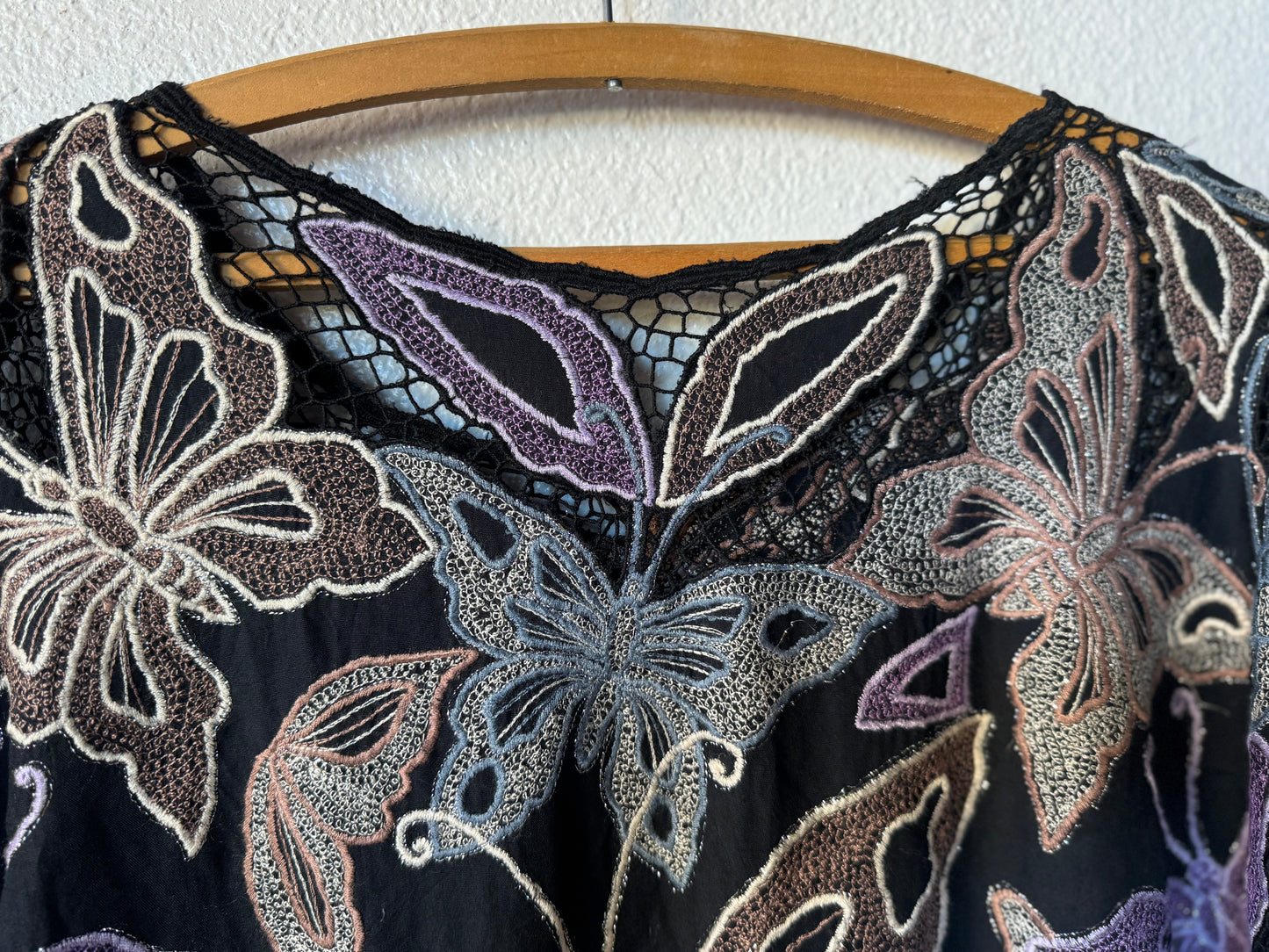 Vintage Balinese Butterfly Blouse