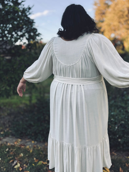 Margaret Poet Dress in Natural