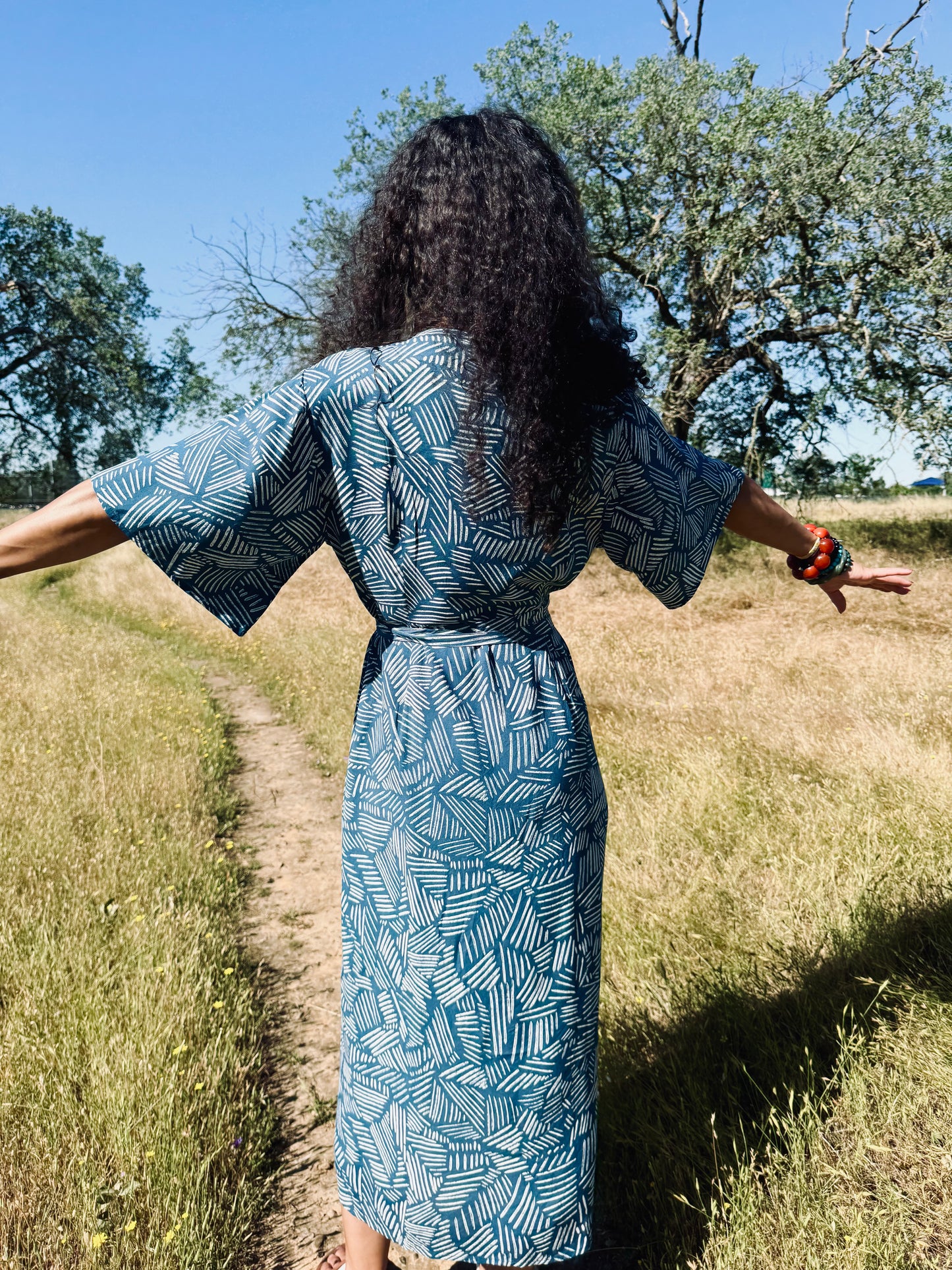 ‘Velma' Wrap Dress in THICKET