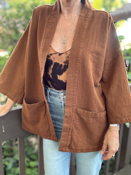 The 'Macie' Cardigan • Chestnut