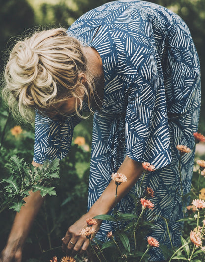 ‘Velma' Wrap Dress in THICKET